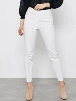 Mint Velvet Eyelet Capri Trousers - Off White