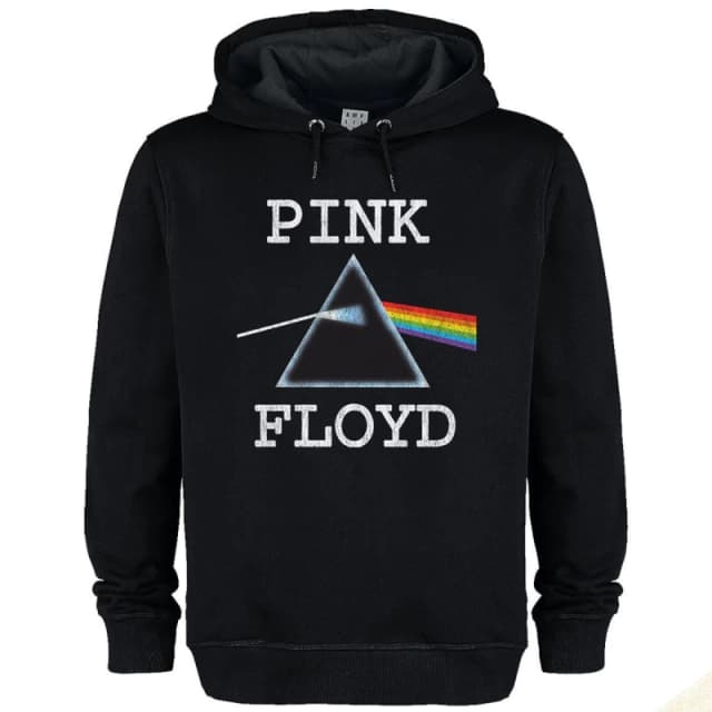 Amplified Amplified Men Dark Side Of The Moon Pink Floyd Hoodie in Black Size: X-Small Black XS Male 5063425487424