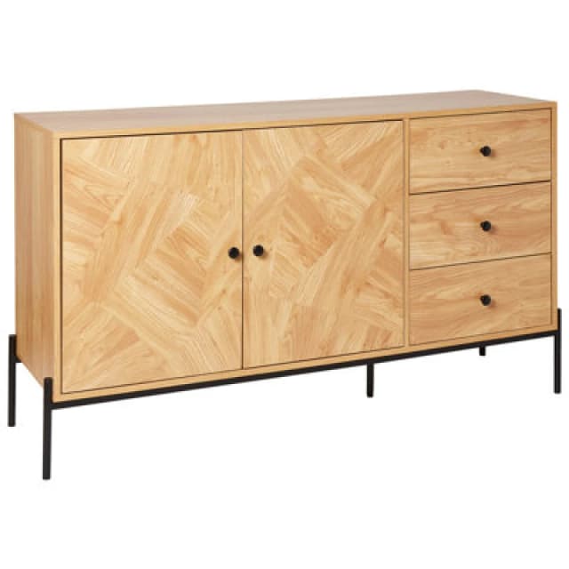 Beliani 2 Door Sideboard Arizona Brown