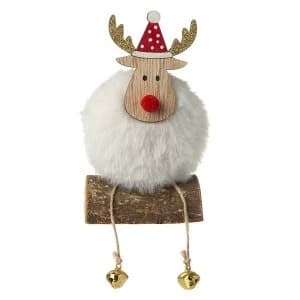 Fabric Sitting Reindeer Decoration