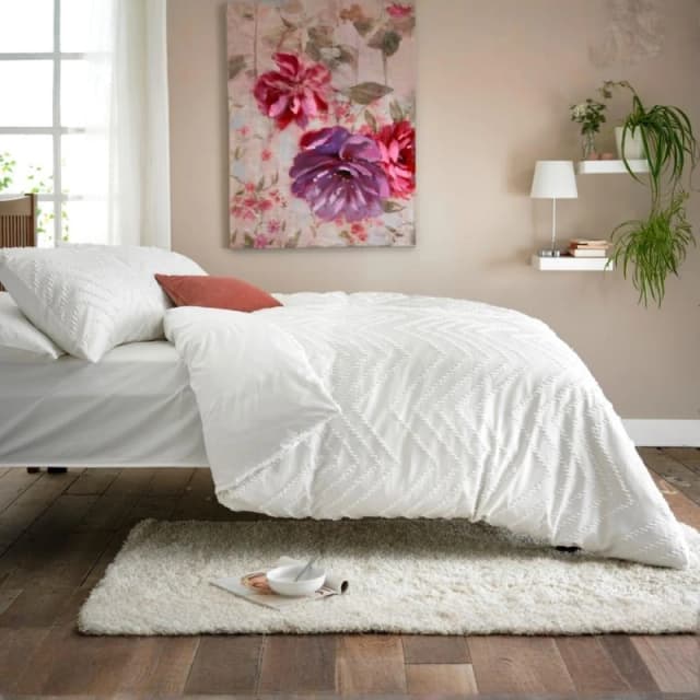 Deyongs ZigZag Duvet Cover Sets White unisex Double