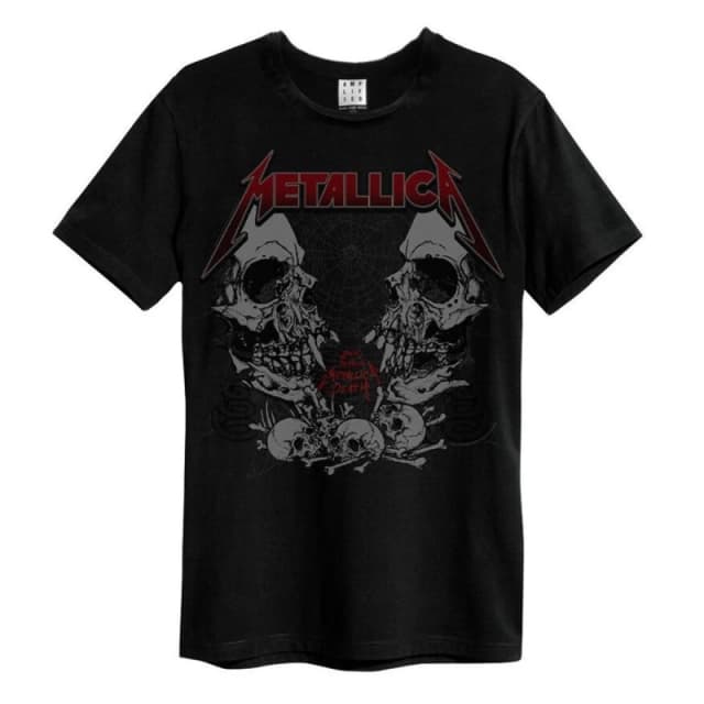 Amplified Amplified Men Birth School Metallica T-Shirt in Black Size: Small Black S Male 5059699800687