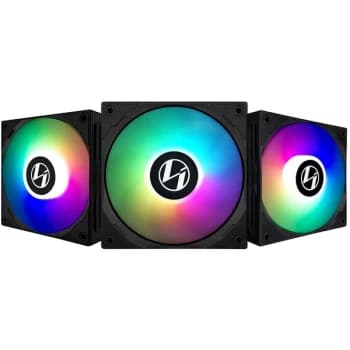 Lian-Li ST120 Addressable RGB 120mm Black Fan with Controller - Triple Pack