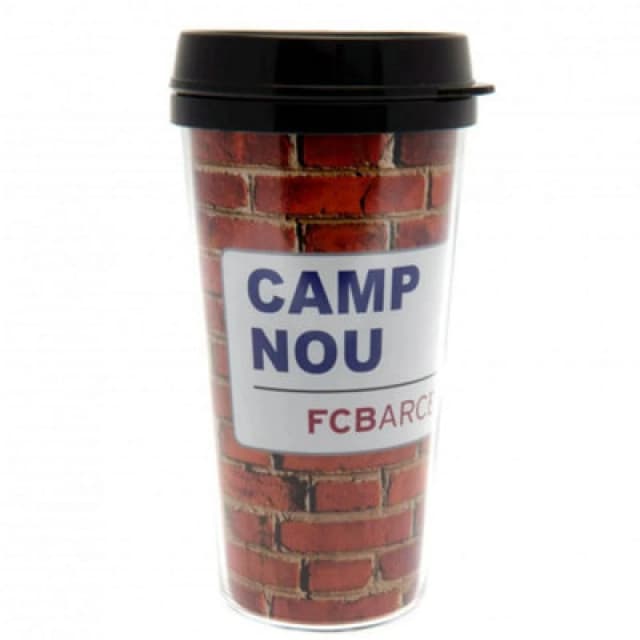 FC Barcelona FC Barcelona Travel Mug in Red Red One Size Unisex 5059444998959
