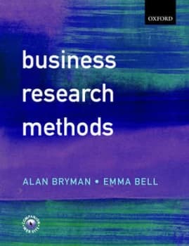 Business Research Methods by Alan Bryman and Emma Bell Paperback