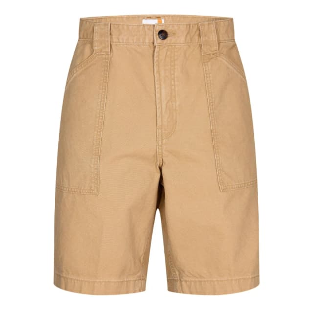 Timberland Mens Washed Canvas Fatigue Chino Shorts Light Wheat male 30