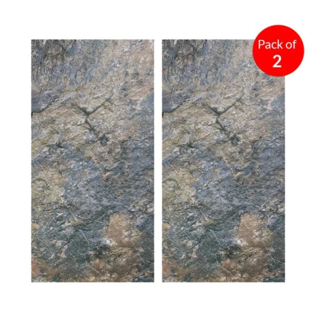 Ener-J Rockflex Pu Wall Cover Soft Flexible And Realistic Stone Texture Size:1200 X 600 X 3mm (Pack Of 2)