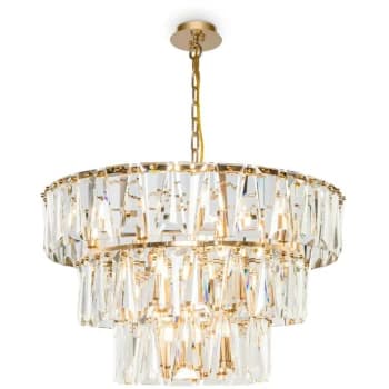 Maytoni Lighting - Maytoni Modern - Puntes Modern Puntes 3 Tier 18 Light Gold Pendant Ceiling Light