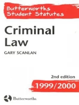 Criminal Law by Gary Scanlan Book