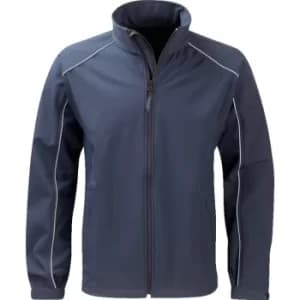 SSJM260 Mens 2XL Navy Soft Shell Jacket