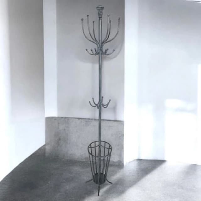 175Cm Grey Metal Coat Stand/ Umbrella Hold
