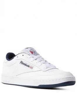 Reebok Club C 85, White/Navy, Size 3, Women