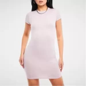 Missguided Petite Short Sleeve Bodycon Mini Dress - Purple
