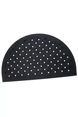 Mud Stopper Reddish Lattice Half-Moon Doormat