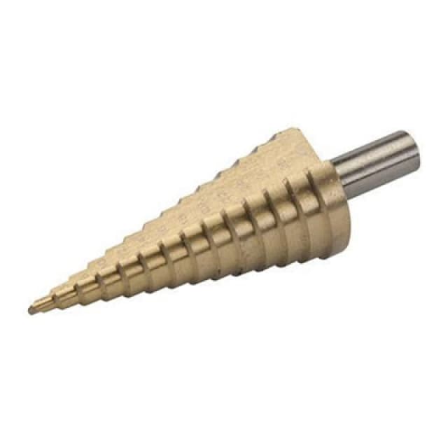 Loops TITANIUM COATED 4 30mm Stepped Drill Bit 2mm Increments High Speed Hole Cutter Multi