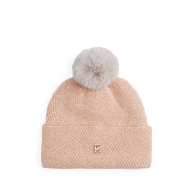 Tommy Hilfiger Womens Winter Beanie Set Pink Bloom female One Size