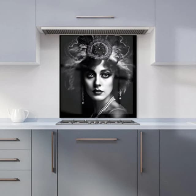 Warren Reed - Designer Cute Cats Wearing Santa Claus Hats Tea Towel in Red Red Unisex