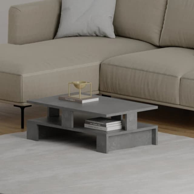 Decortie Mansu Modern Coffee Table Retro Grey Multipurpose H 27.5Cm