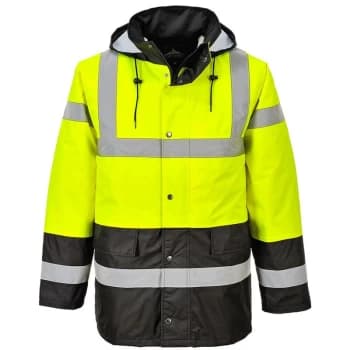 S466YBRL - sz L Hi-Vis Contrast Traffic Jacket - Yellow/Black - Portwest