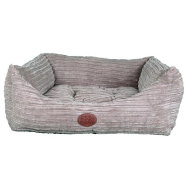 Snug & Cosy Pets Snug And Cosy San Remo Brown Rectangle Bed 21"