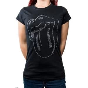 The Rolling Stones - Tongue Womens Medium T-Shirt - Black