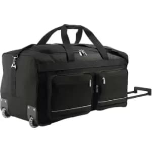 SOLS Voyager Rolling Travel Holdall Bag (One Size) (Black) - Black