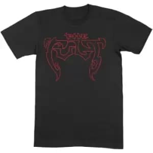 The Cult - Outline Logo Unisex XX-Large T-Shirt - Black