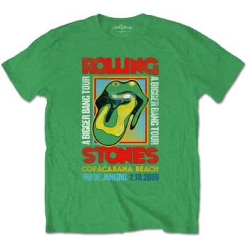 The Rolling Stones - Copacabana Green Unisex Large T-Shirt - Green