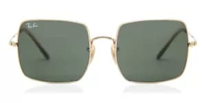 Ray-Ban Womens Square Frame Sunglasses - Gold