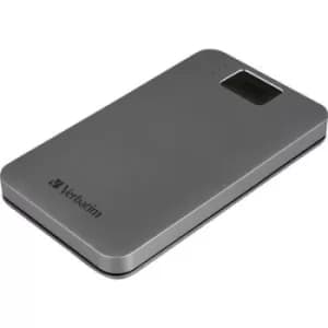 Verbatim Executive Fingerprint Secure 1TB 2.5 external hard drive USB 3.2 1st Gen (USB 3.0) Grey 53652