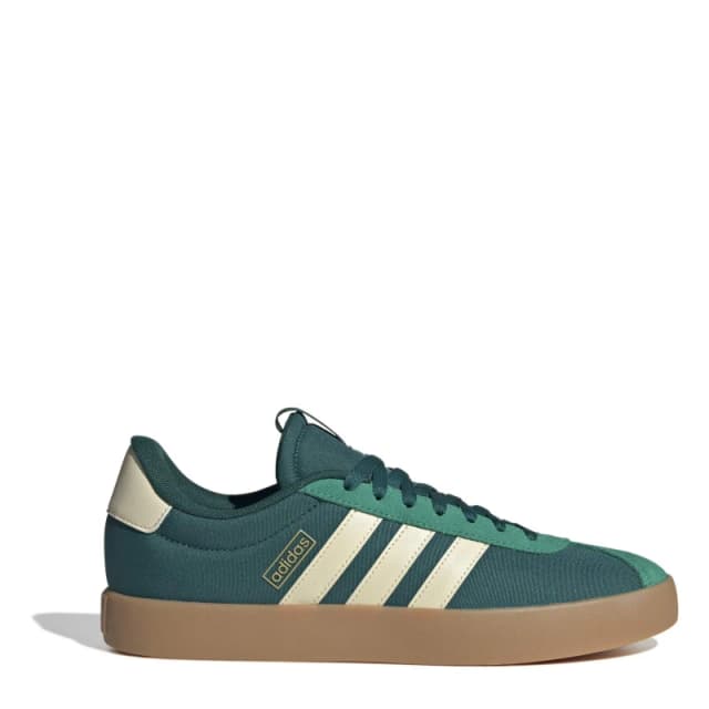adidas Mens Vl 3.0 Court Trainers Green/Vanilla male 7 (40.7)