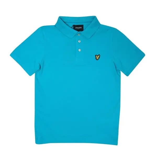 Lyle and Scott Classic Polo Shirt Regular Fit T-Shirts 10-11 Blue 30365818001