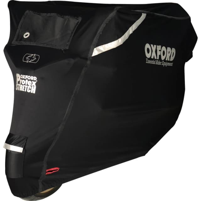 Oxford Protex Stretch Outdoor, motorbike cover , color: Black/Grey , size: M