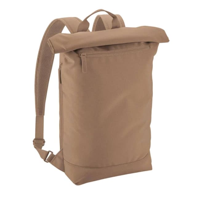 Bagbase Mens Simplicity Lite Roll Top Backpack in Tan Tan Male
