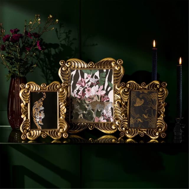 Biba Jasmine Photo Frame - Gold Gold 4x6