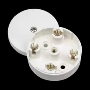 Click Scolmore Essentials 58MM 20A 4 Term Junction Box White - WA074