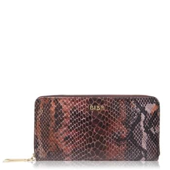 Biba Snake Zip Around Purse - Brown Snake