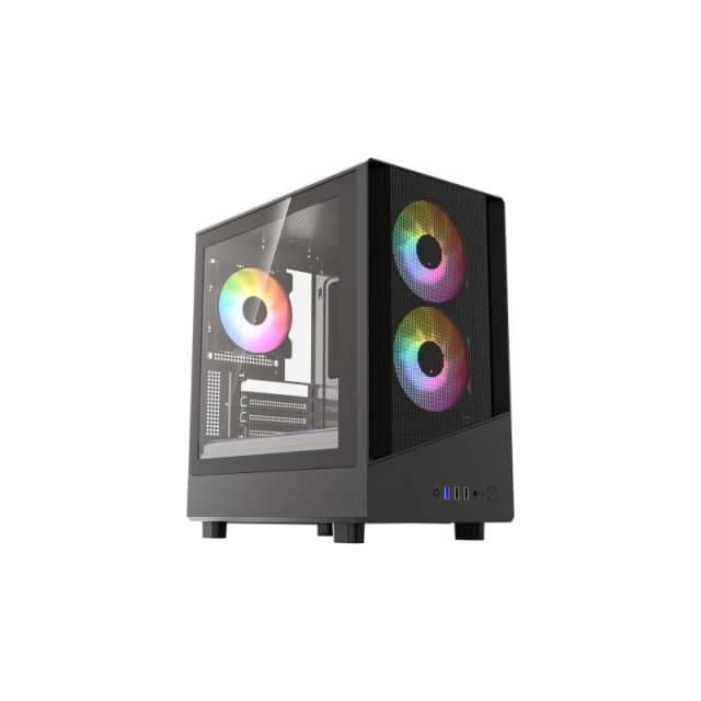 VIDA SPIRE M MATX BLACK GAMING CASE