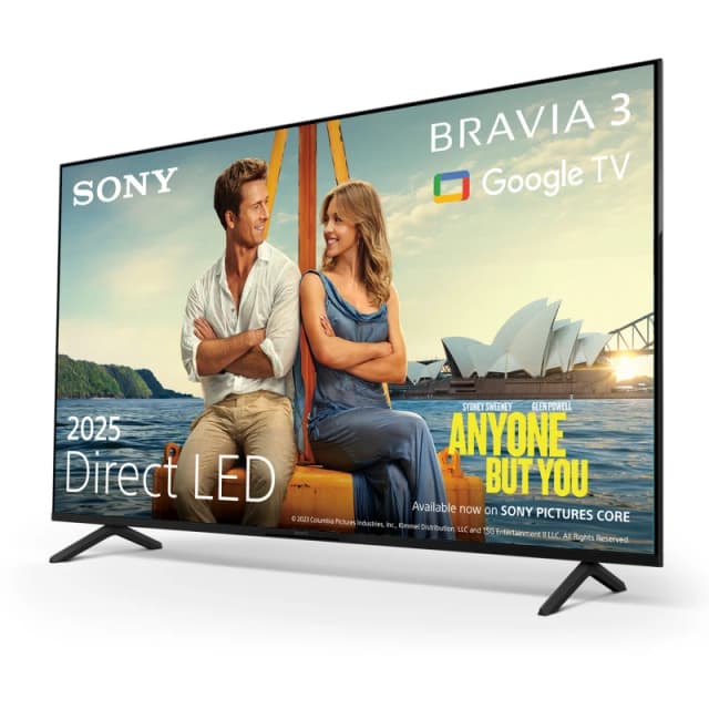 65" SONY BRAVIA 3 LED 4K HDR Smart TV - K65S38BP, Black 4548736167834