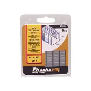 Black & Decker X70506 Narrow Crown Staples 6mm Pack 1440