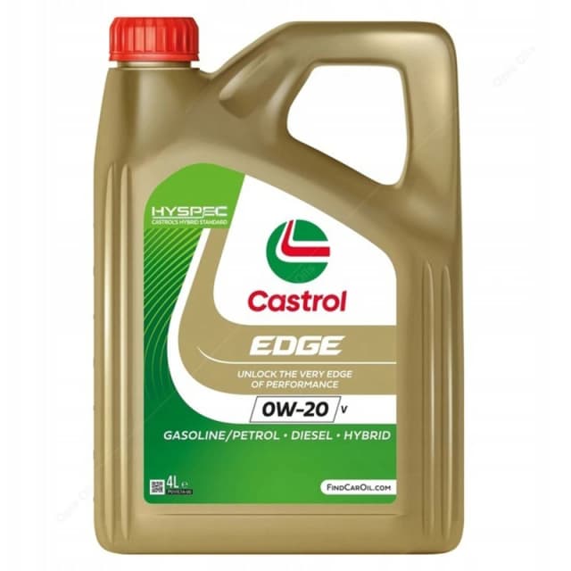 Castrol 15F708 Engine oil Castrol EDGE 0W-20 V Capacity: 4l Engine Oil (1862)