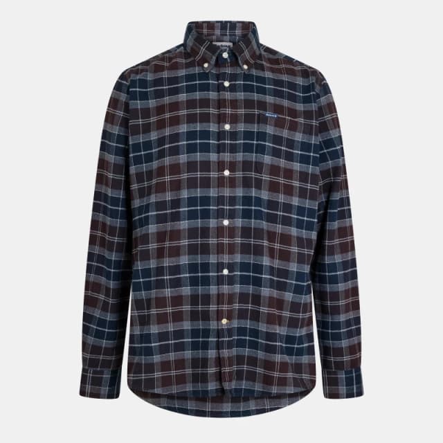 Barbour Mens Kyeloch TF Long Sleeve Patterned Shirt Mdnght Tartan male 2XL