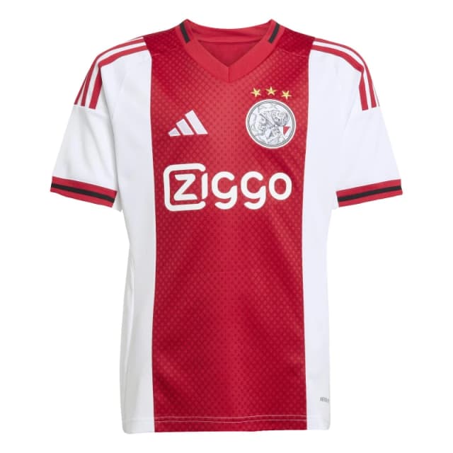 adidas Ajax Home Shirt 2025 2026 Juniors White male 11-12 Years