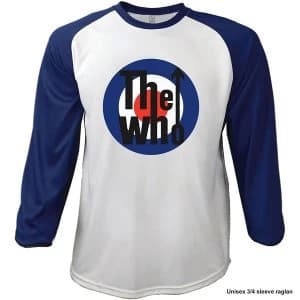 The Who - 1969 Pinball Wizard Mens Large Raglan T-Shirt - Navy Blue / White
