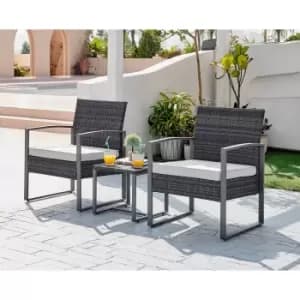 Furniture Box FurnitureBox Algarve Outdoor Bistro Set Black