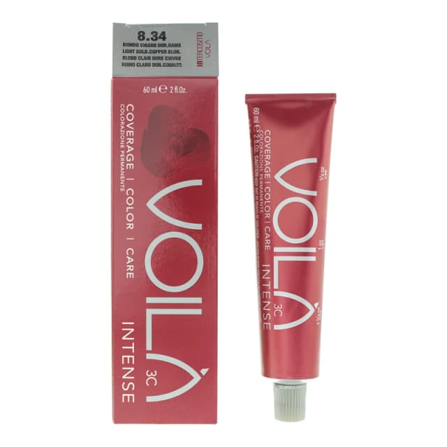 Intercosmo Voila 3c Incense 8.34 Light Golden Copper Blonde Hair Colour 60ml