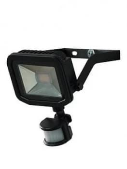 Luceco Slim Floodlight With Pir 15W 5000K 1200Lm - Black
