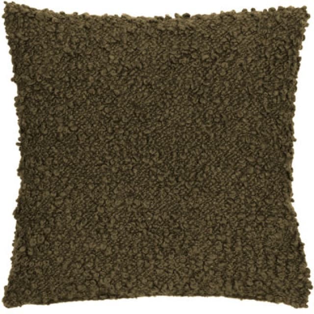 Yard Ulsmere Boucle Cushion in Green Size: 45cm x 45cm Green Unisex 45cm x 45 cm