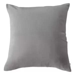 Velveteen Cushion Grey
