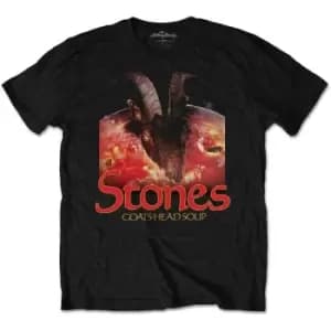 The Rolling Stones - Goats Head Soup with Logo Unisex XX-Large T-Shirt - Black